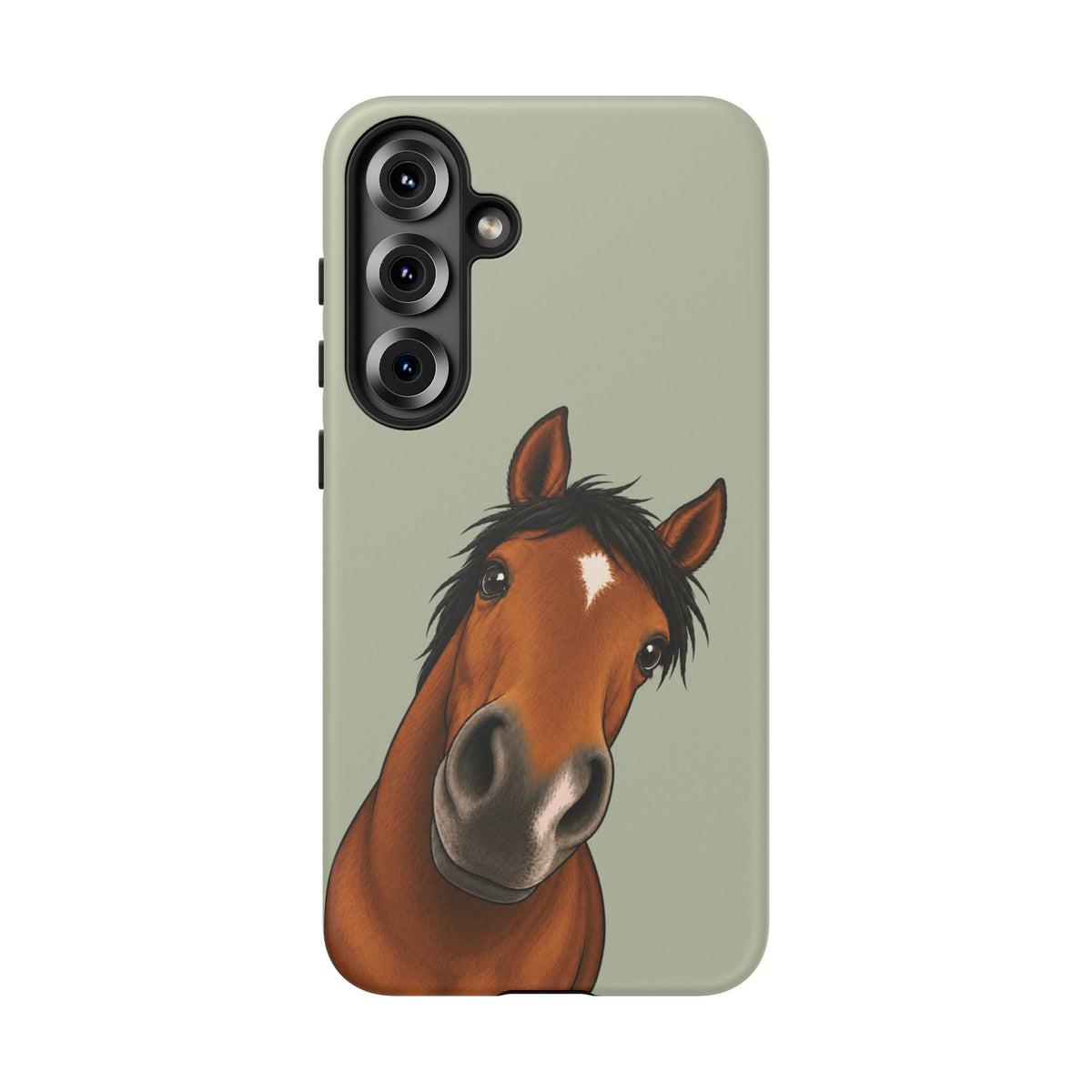Boop Horse Tough Phone Case in Light Sage Matte