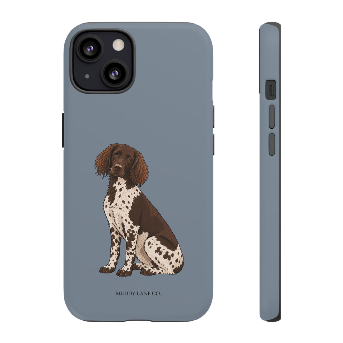 Spaniel Tough Phone Case in Smoke Blue Matte