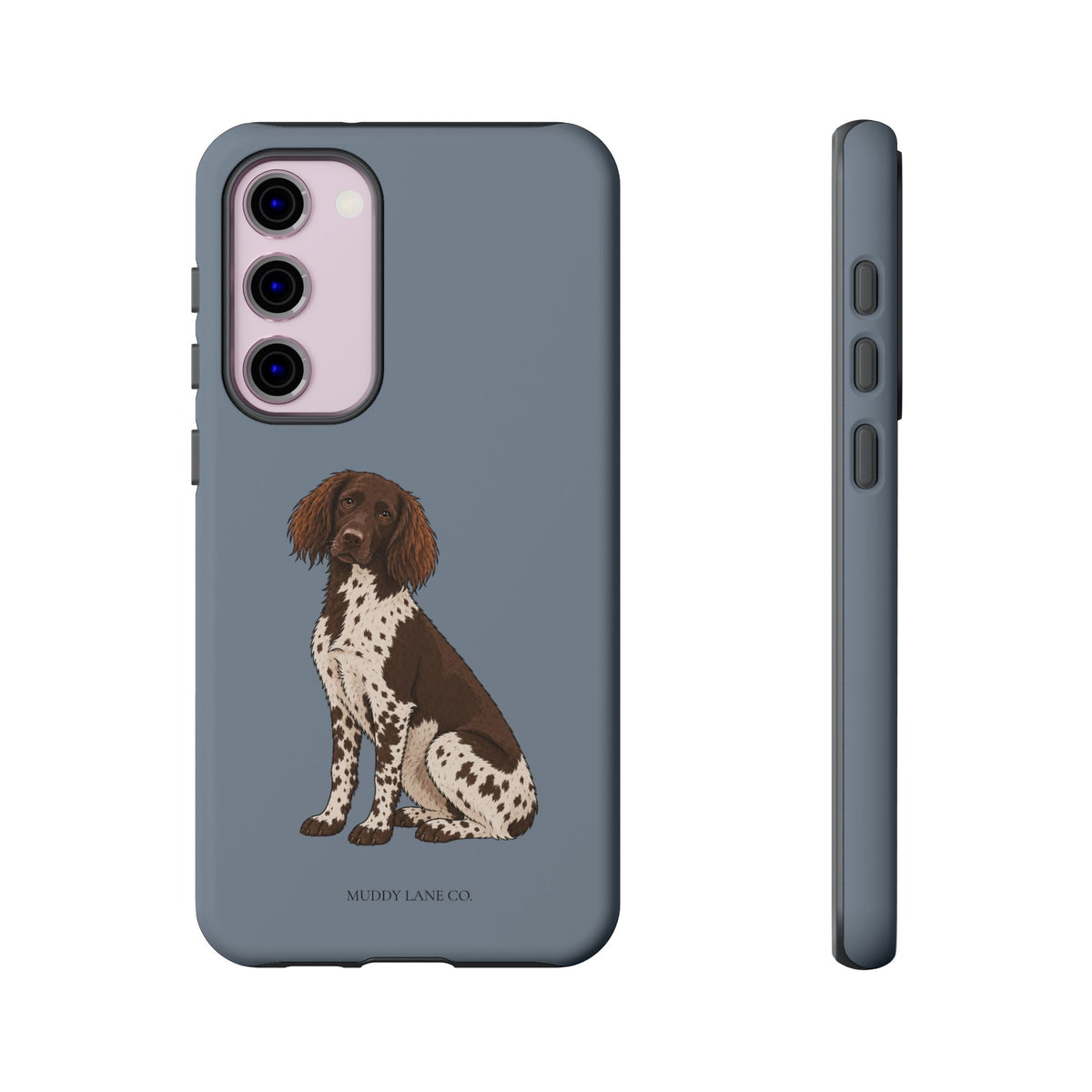 Spaniel Tough Phone Case in Smoke Blue Matte