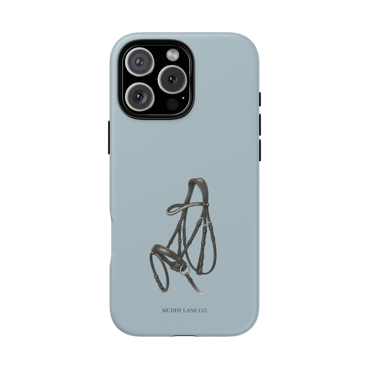 Bridle Tough Phone Case in Dusty Blue Matte