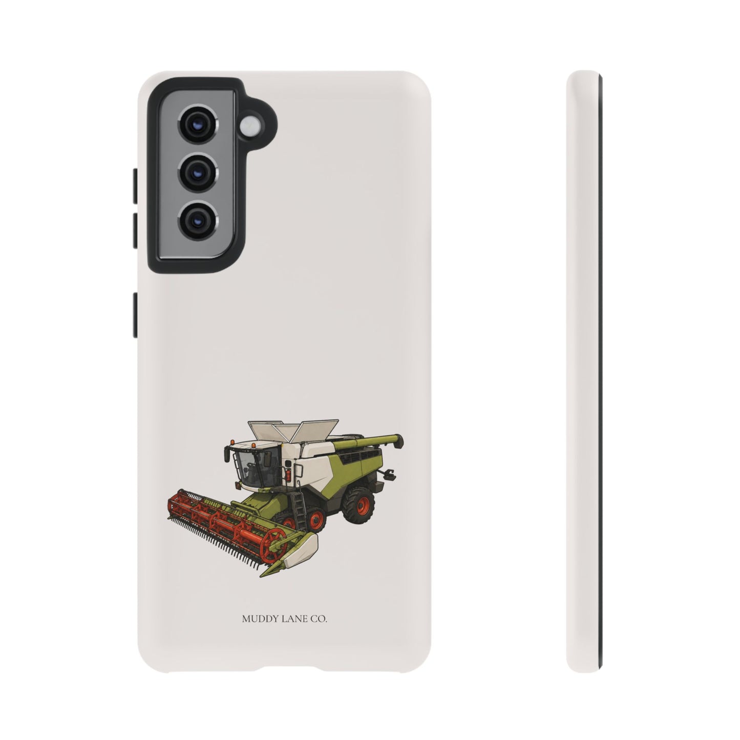 Combine Harvester Tough Phone Case in Warm Cream Matte