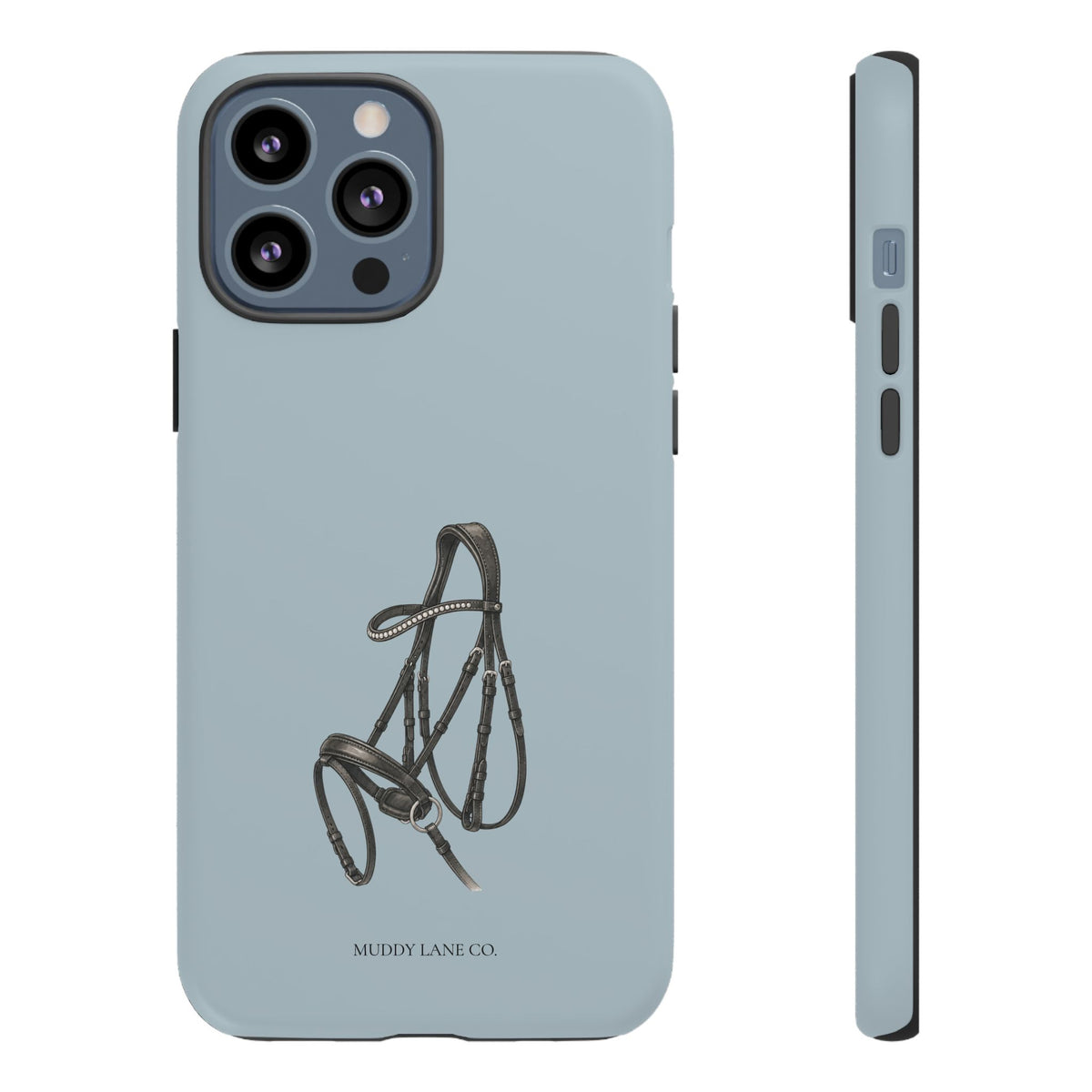 Bridle Tough Phone Case in Dusty Blue Matte
