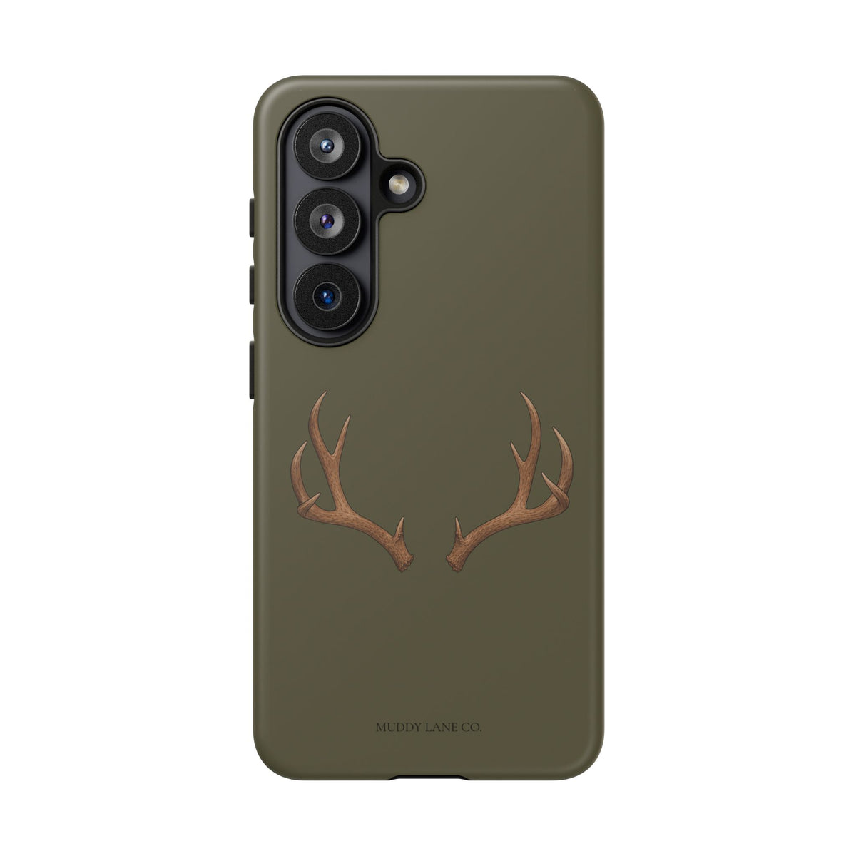 Antlers Tough Phone Case in Muddy Green Matte