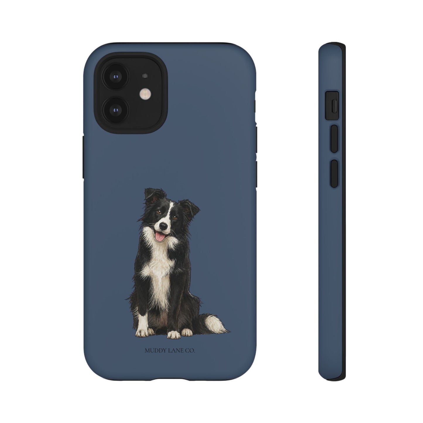 Border Collie Tough Phone Case in Deep Navy Matte