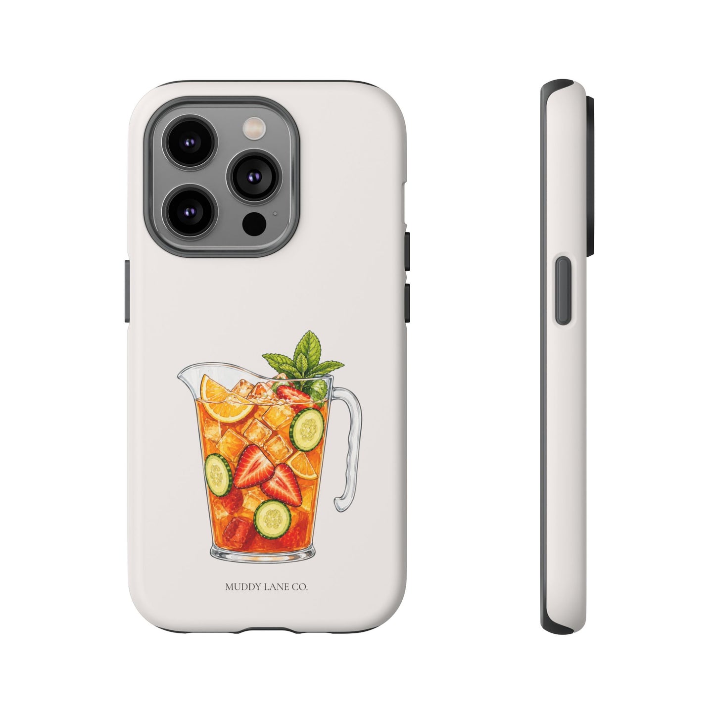 Summer Drink Jug Tough Phone Case in Warm Cream Matte