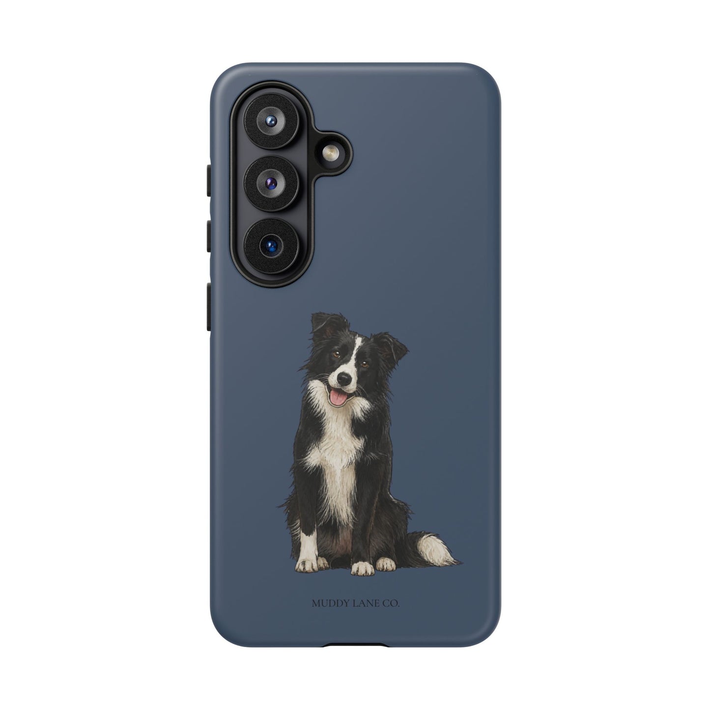Border Collie Tough Phone Case in Deep Navy Matte