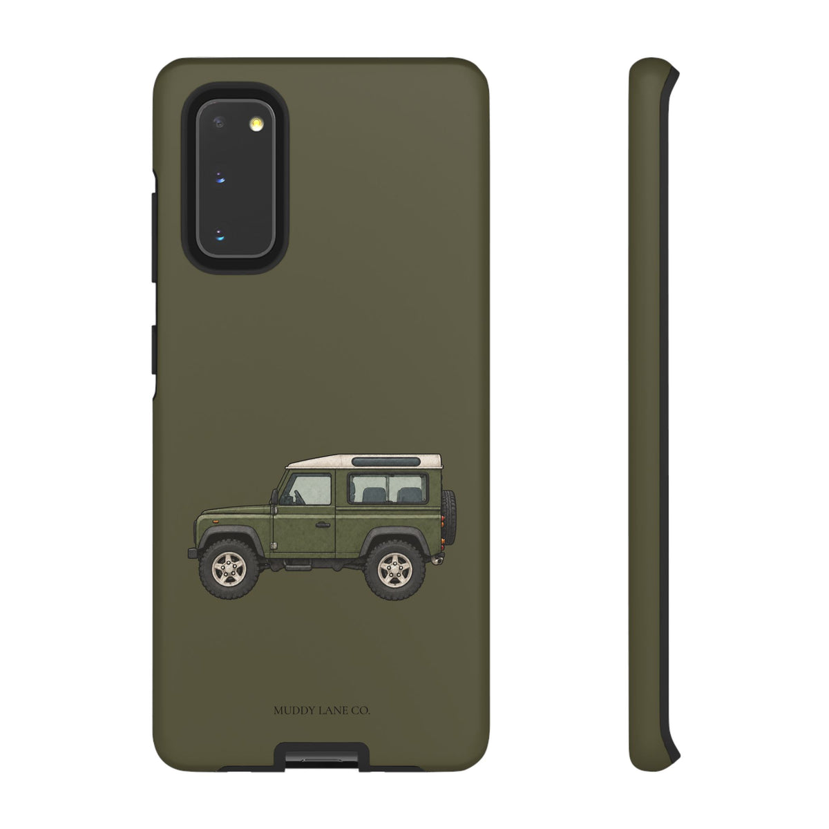 Green Classic 4x4 Tough Phone Case in Muddy Green Matte