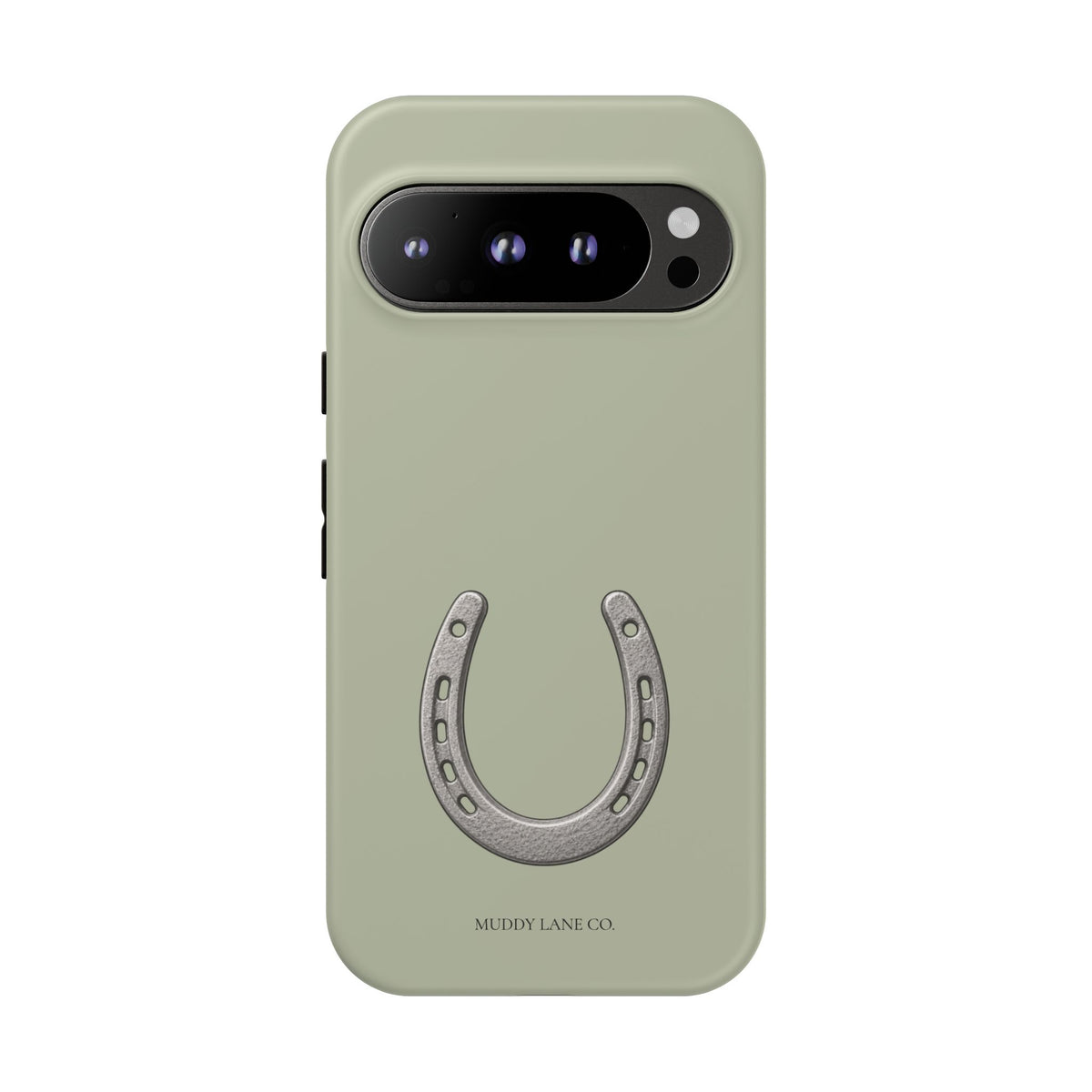 Horseshoe Tough Phone Case in Light Sage Matte