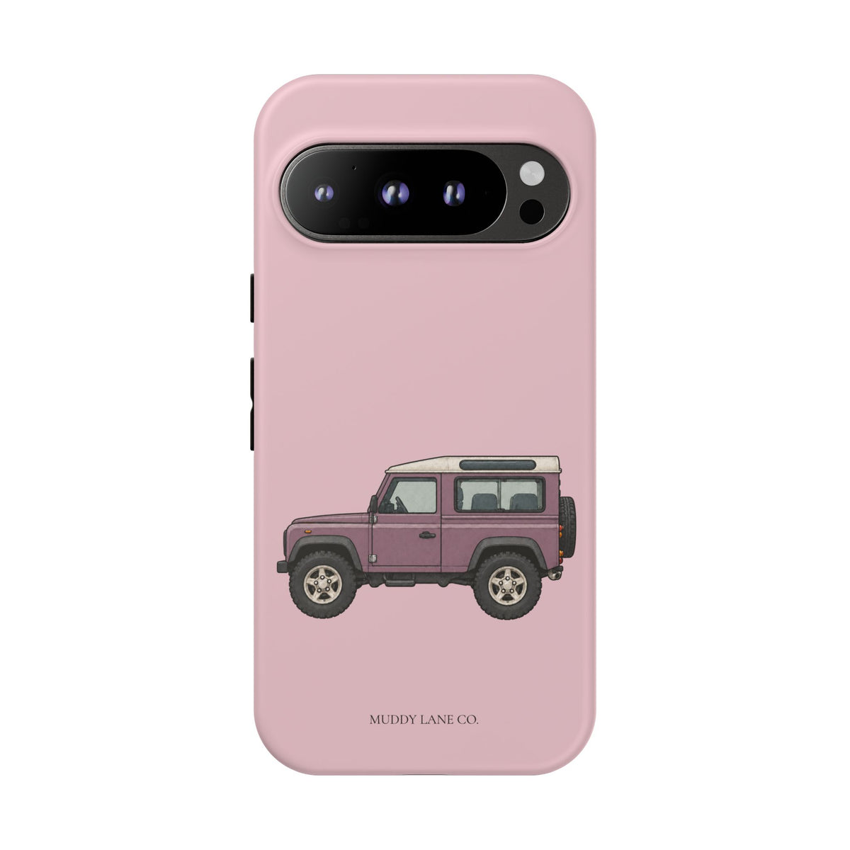 Pink Classic 4x4 Tough Phone Case in Soft Rosette Pink Matte