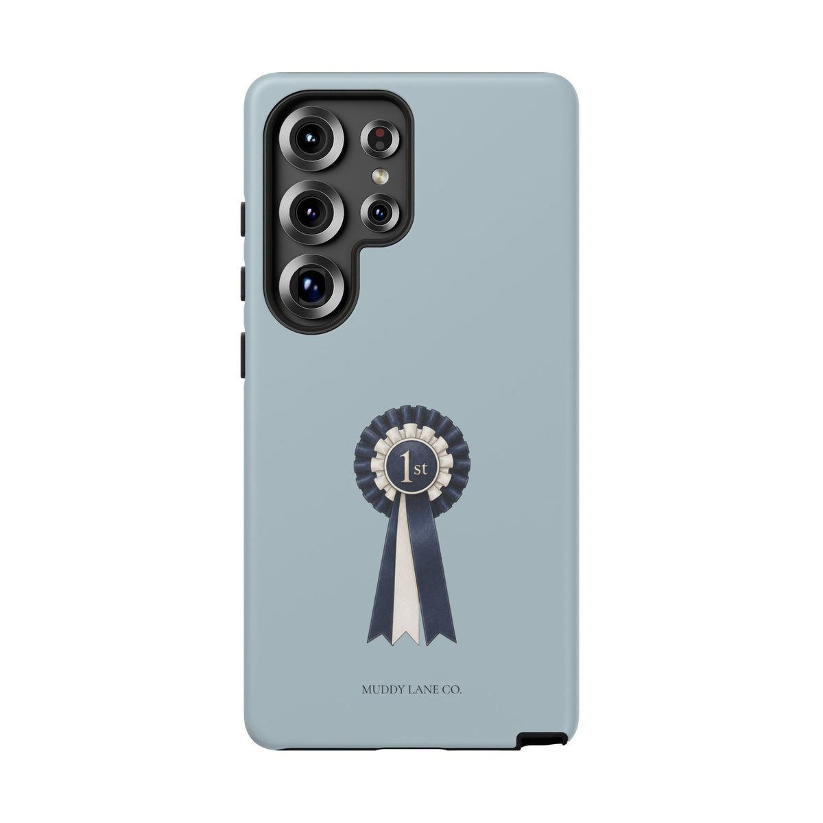 Rosette Tough Phone Case in Dusty Blue Matte