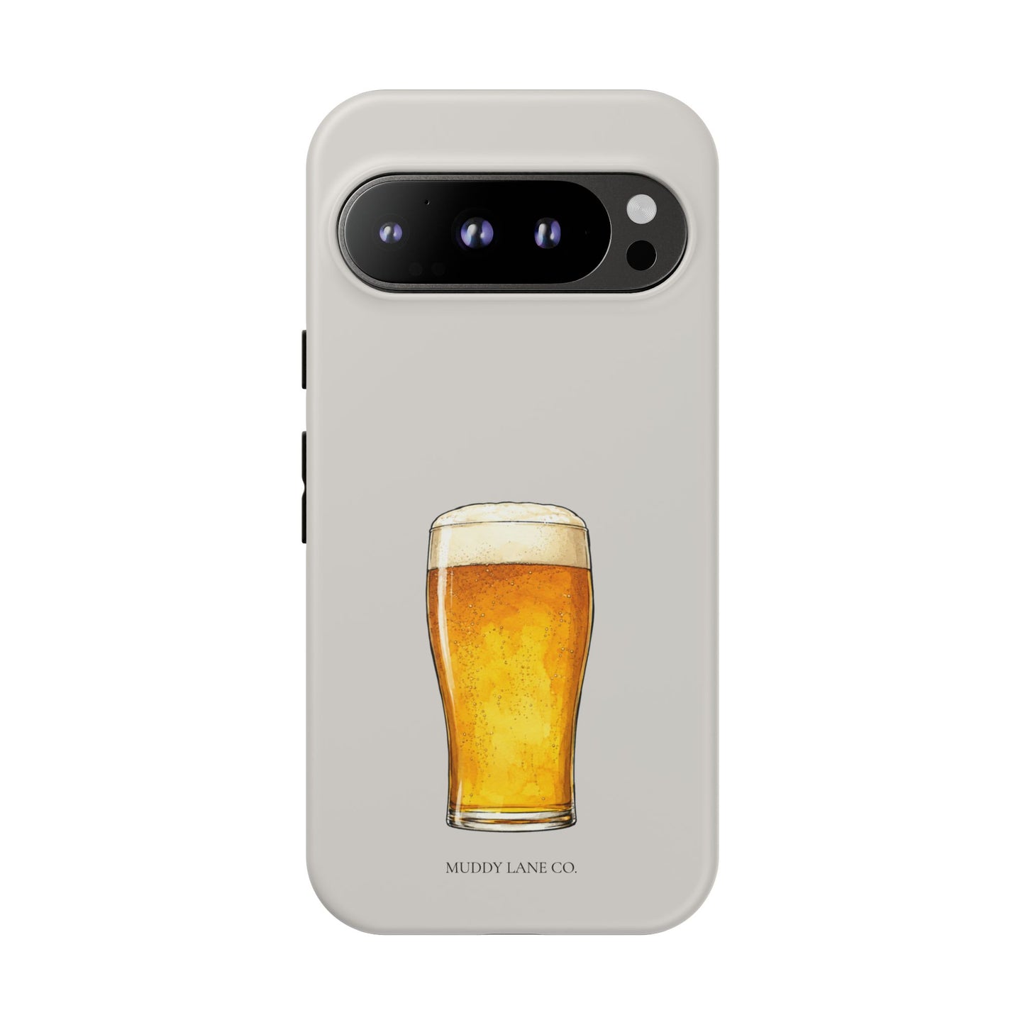 Pub Pint Tough Phone Case in Soft Grey Matte