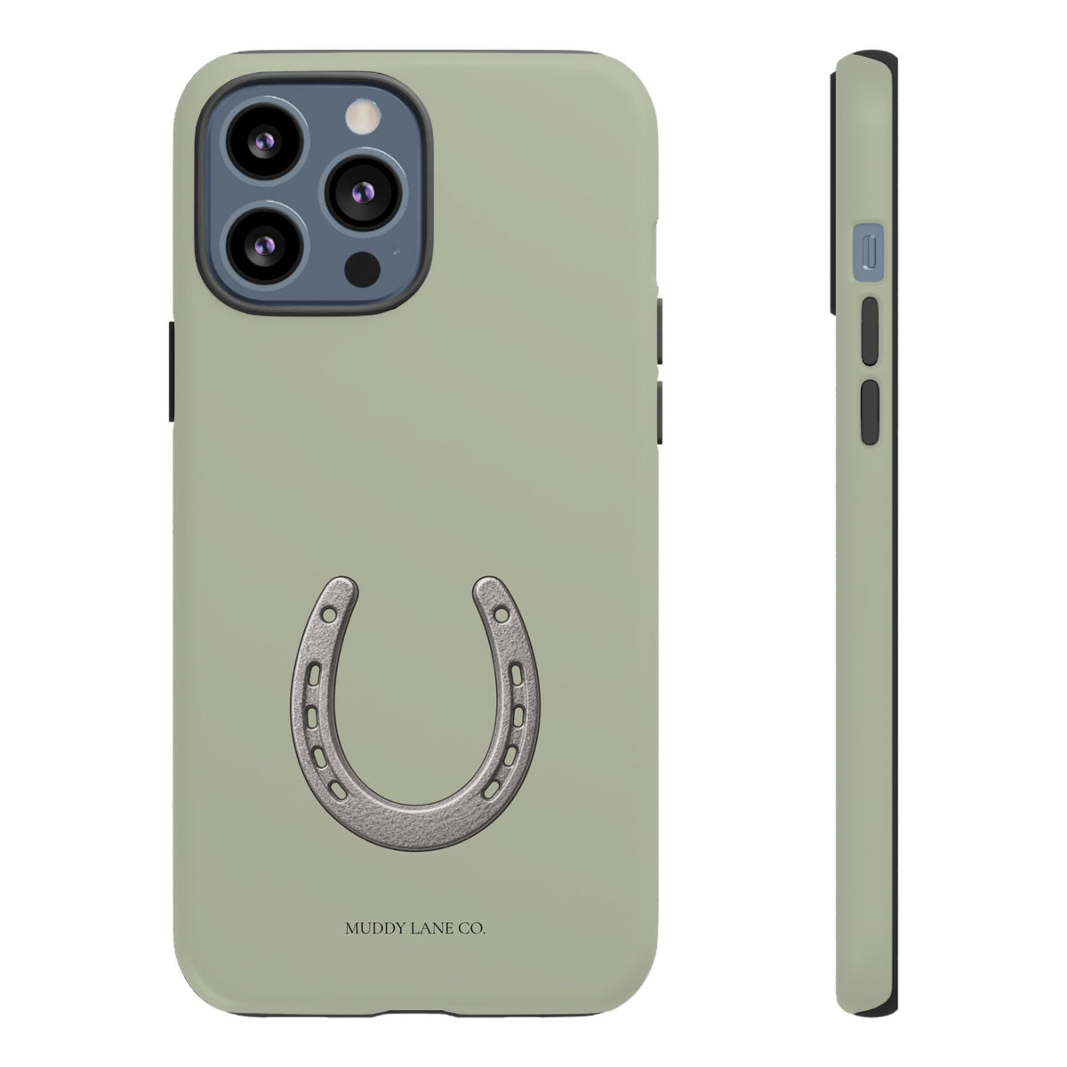 Horseshoe Tough Phone Case in Light Sage Matte