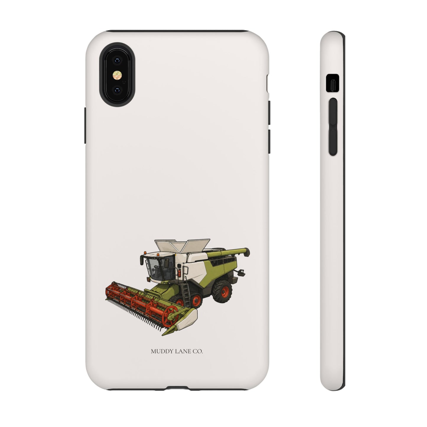 Combine Harvester Tough Phone Case in Warm Cream Matte