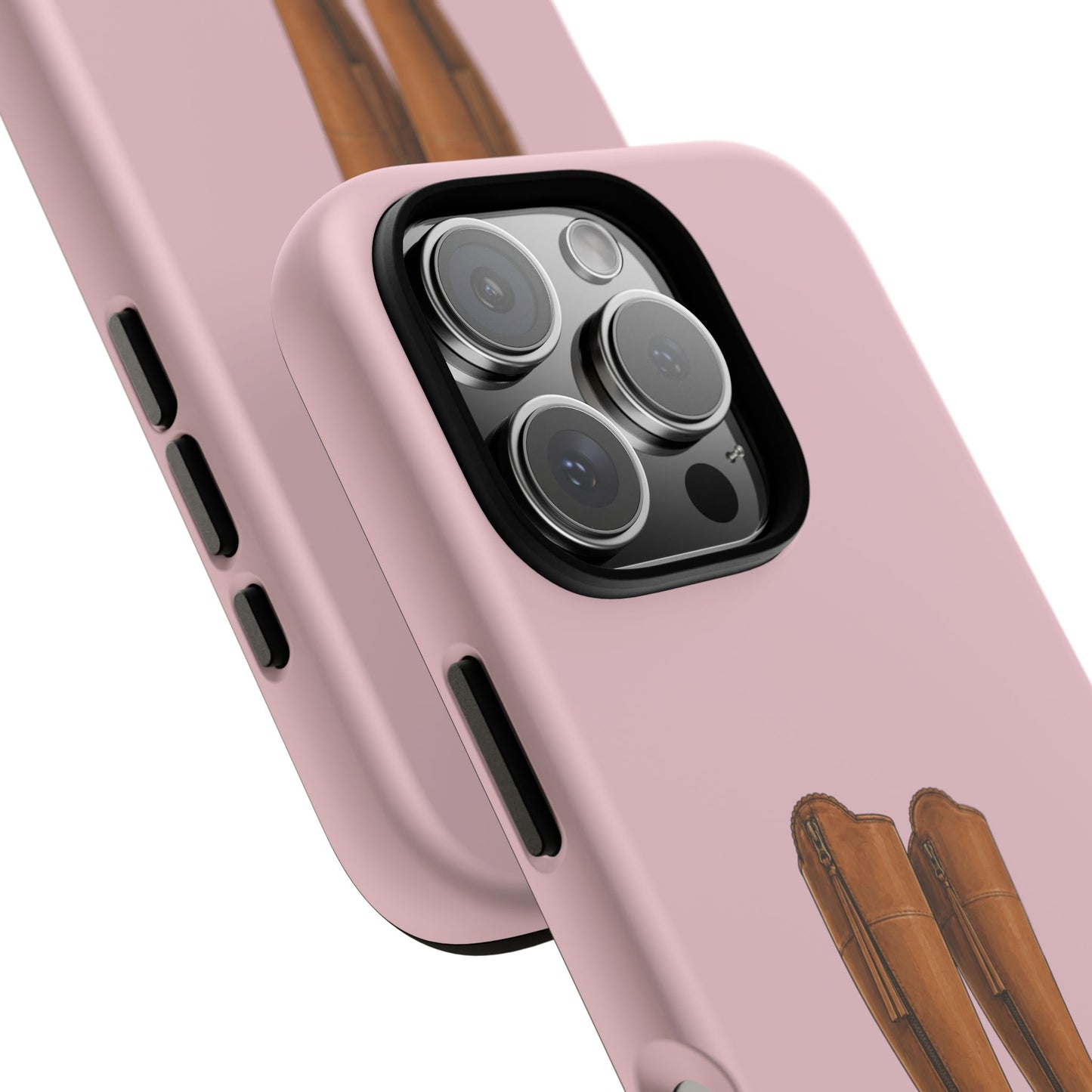 Riding Boots Tough Phone Case in Soft Rosette Pink Matte