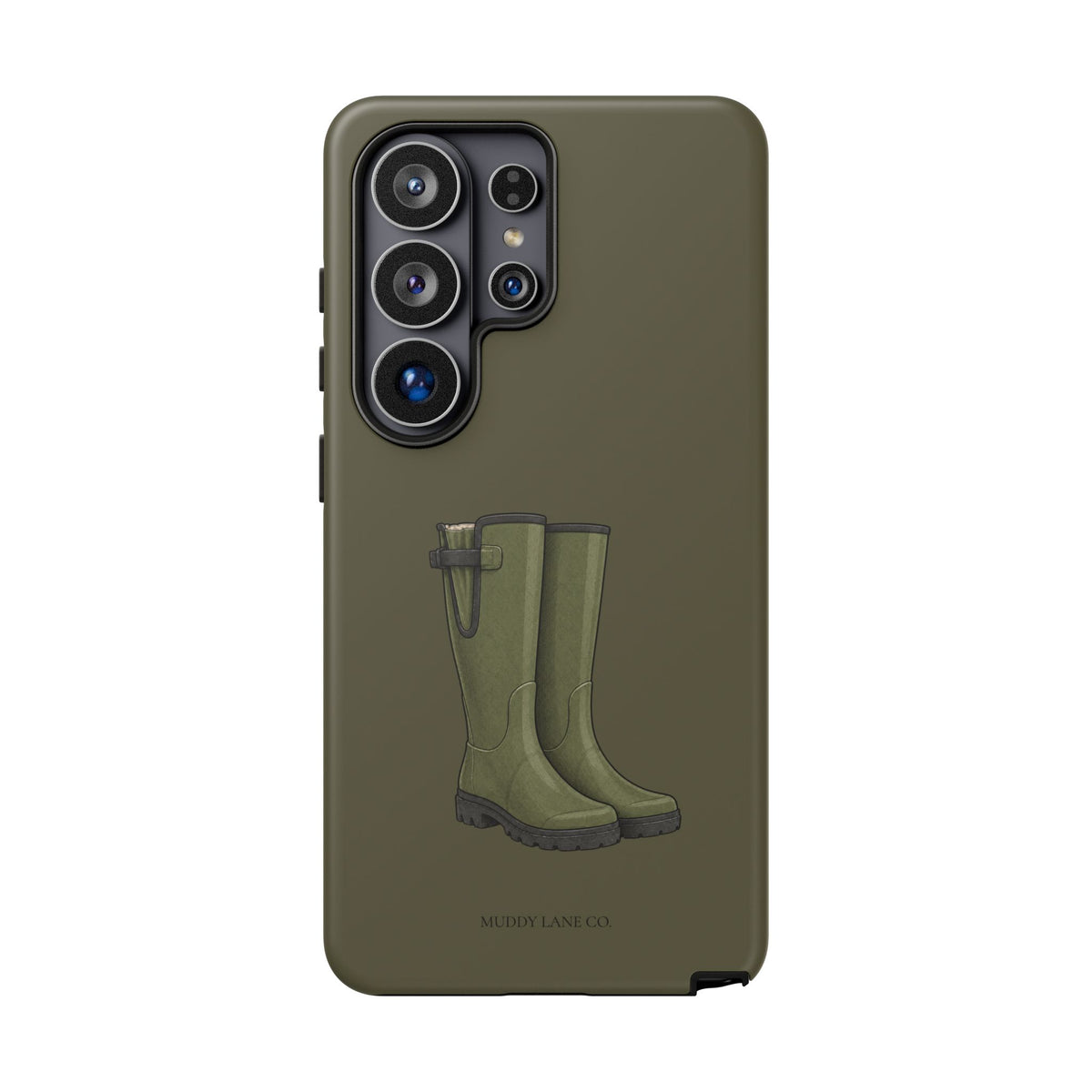 Wellies Tough Phone Case in Muddy Green Matte