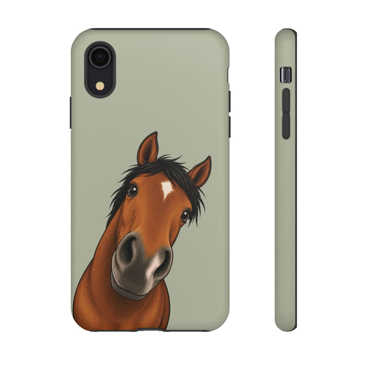 Boop Horse phone case in Light Sage by Muddy Lane Co, photo 5