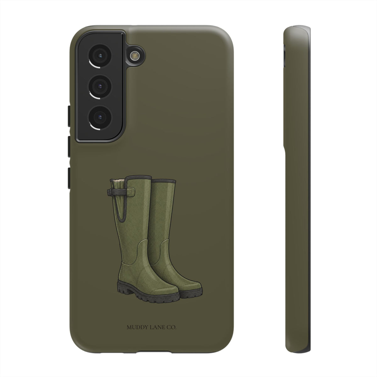 Wellies Tough Phone Case in Muddy Green Matte