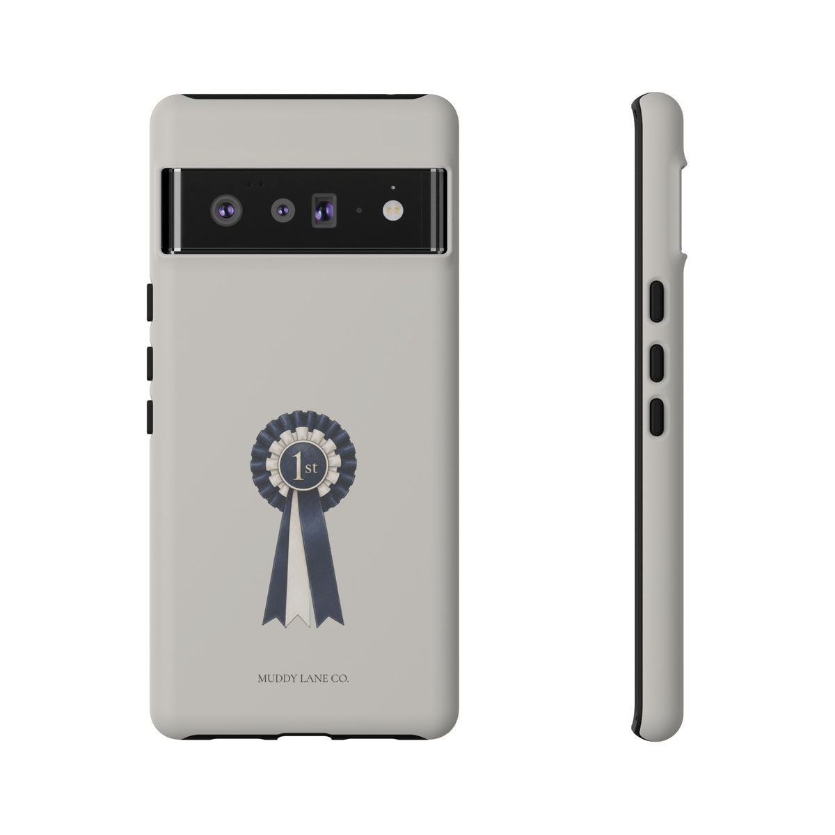 Rosette Tough Phone Case in Soft Grey Matte