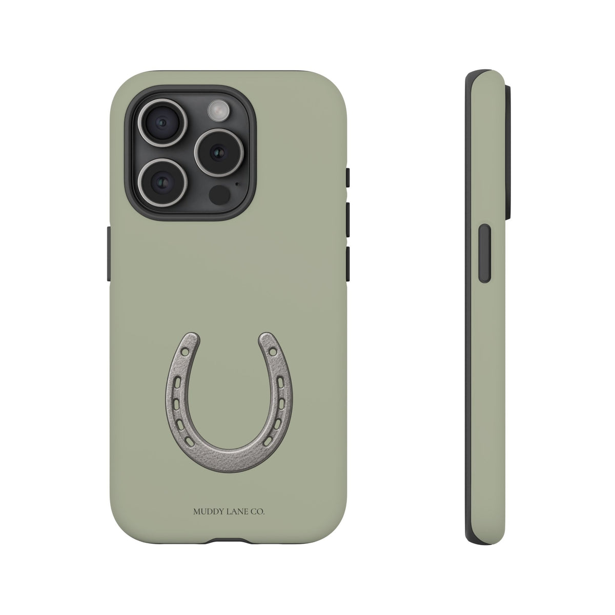 Horseshoe Tough Phone Case in Light Sage Matte
