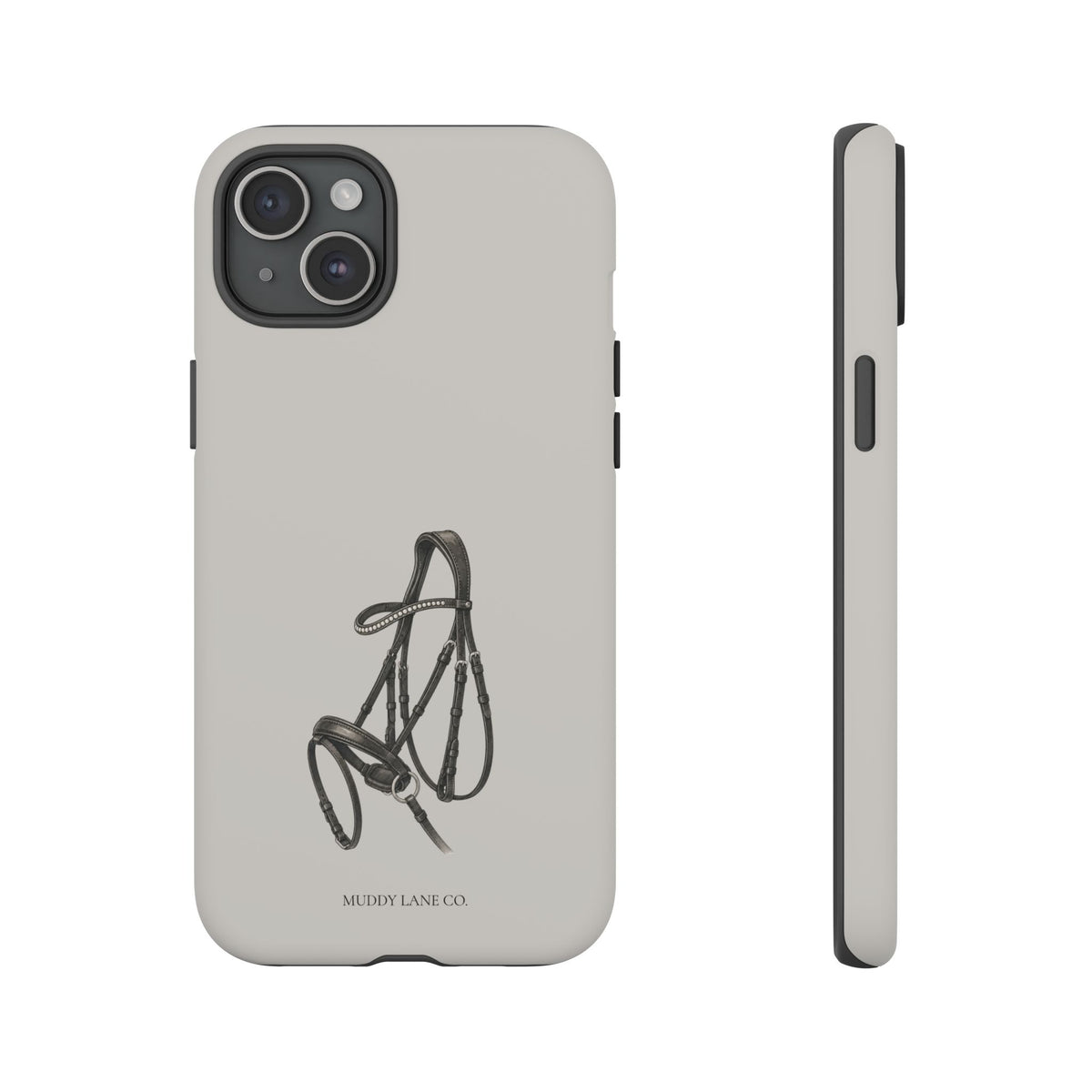Bridle Tough Phone Case in Soft Grey Matte