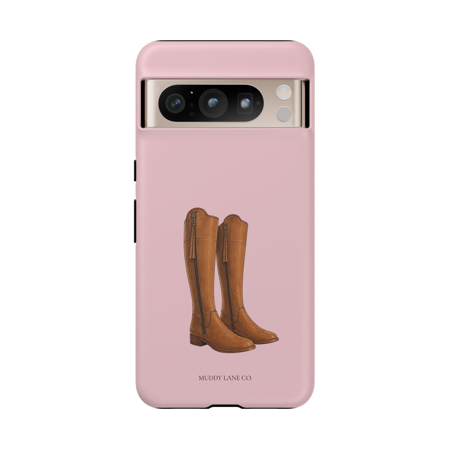 Riding Boots Tough Phone Case in Soft Rosette Pink Matte