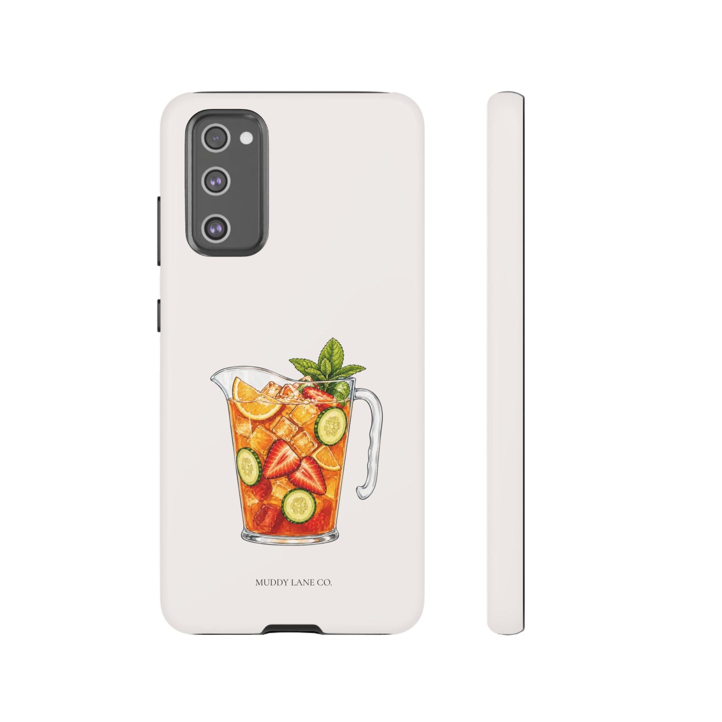 Summer Drink Jug Tough Phone Case in Warm Cream Matte