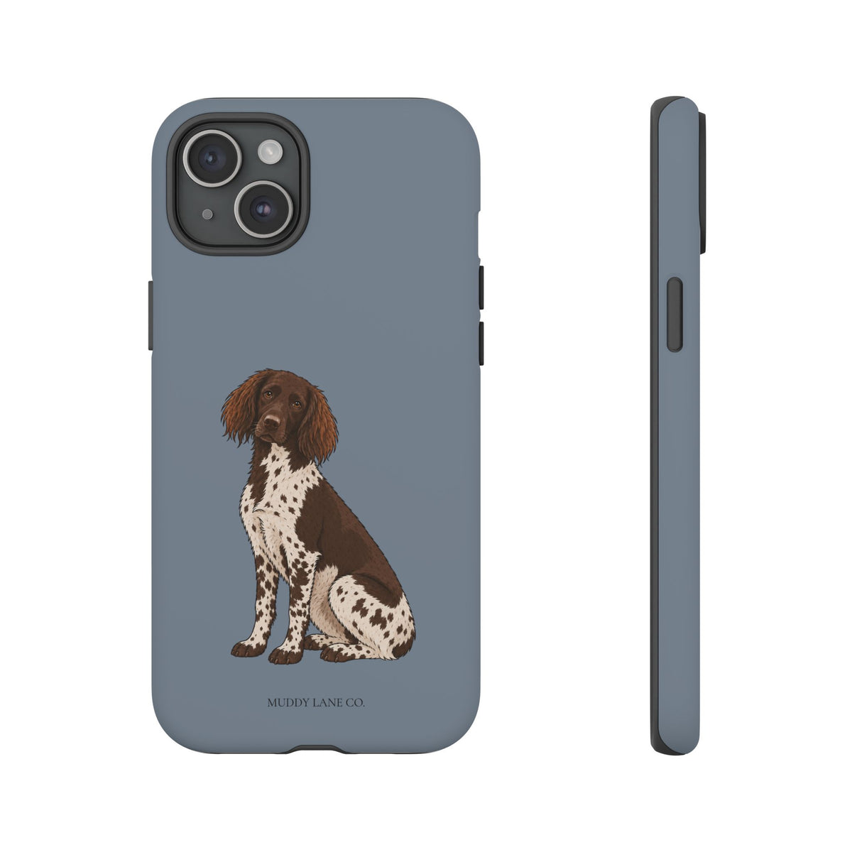 Spaniel Tough Phone Case in Smoke Blue Matte
