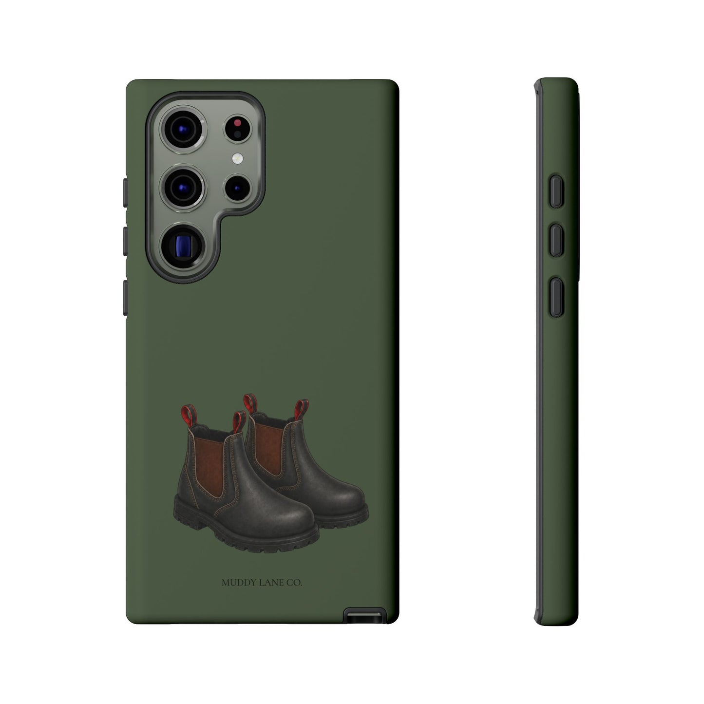 Yard Boots Tough Phone Case in Forest Green Matte