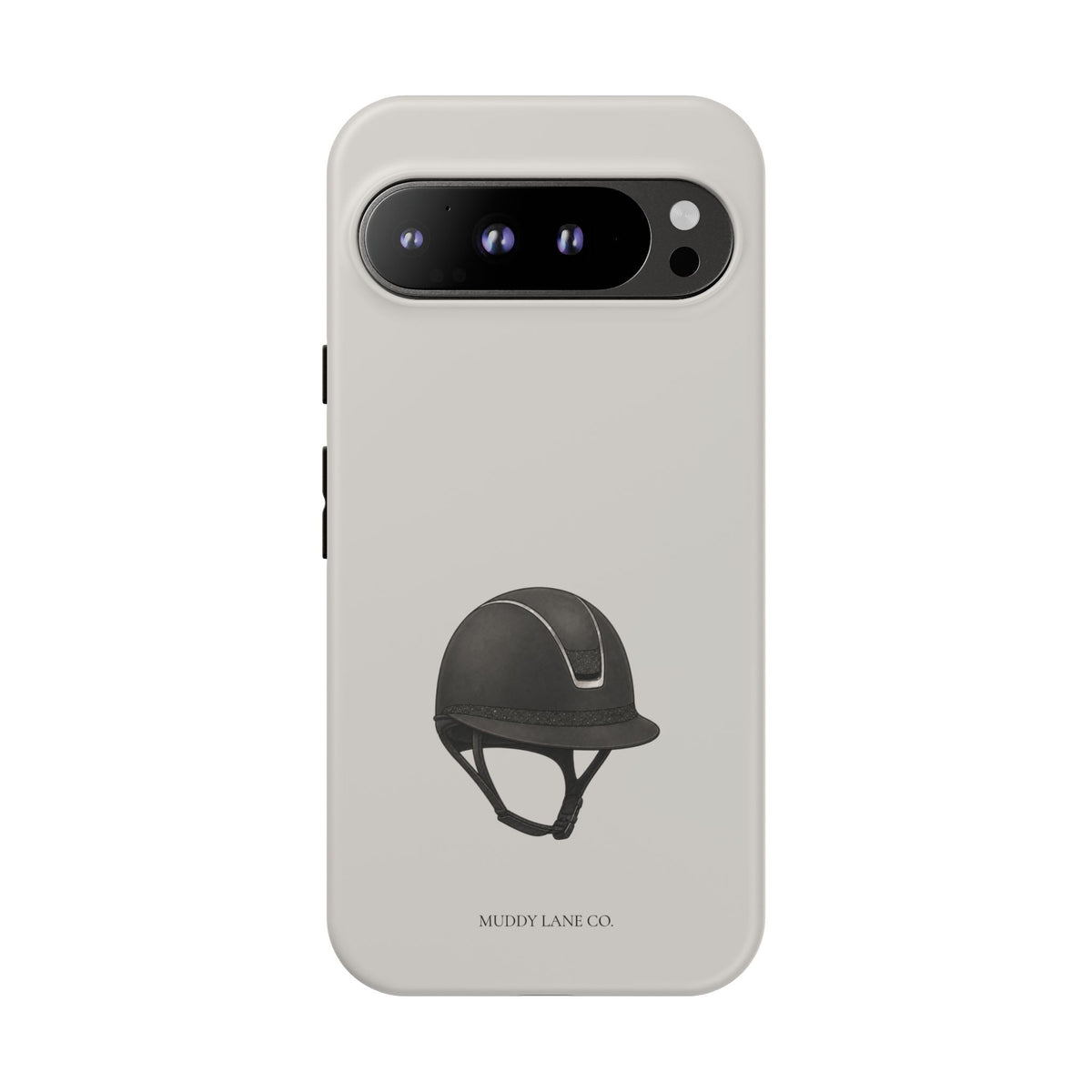 Riding Helmet Tough Phone Case in Soft Grey Matte