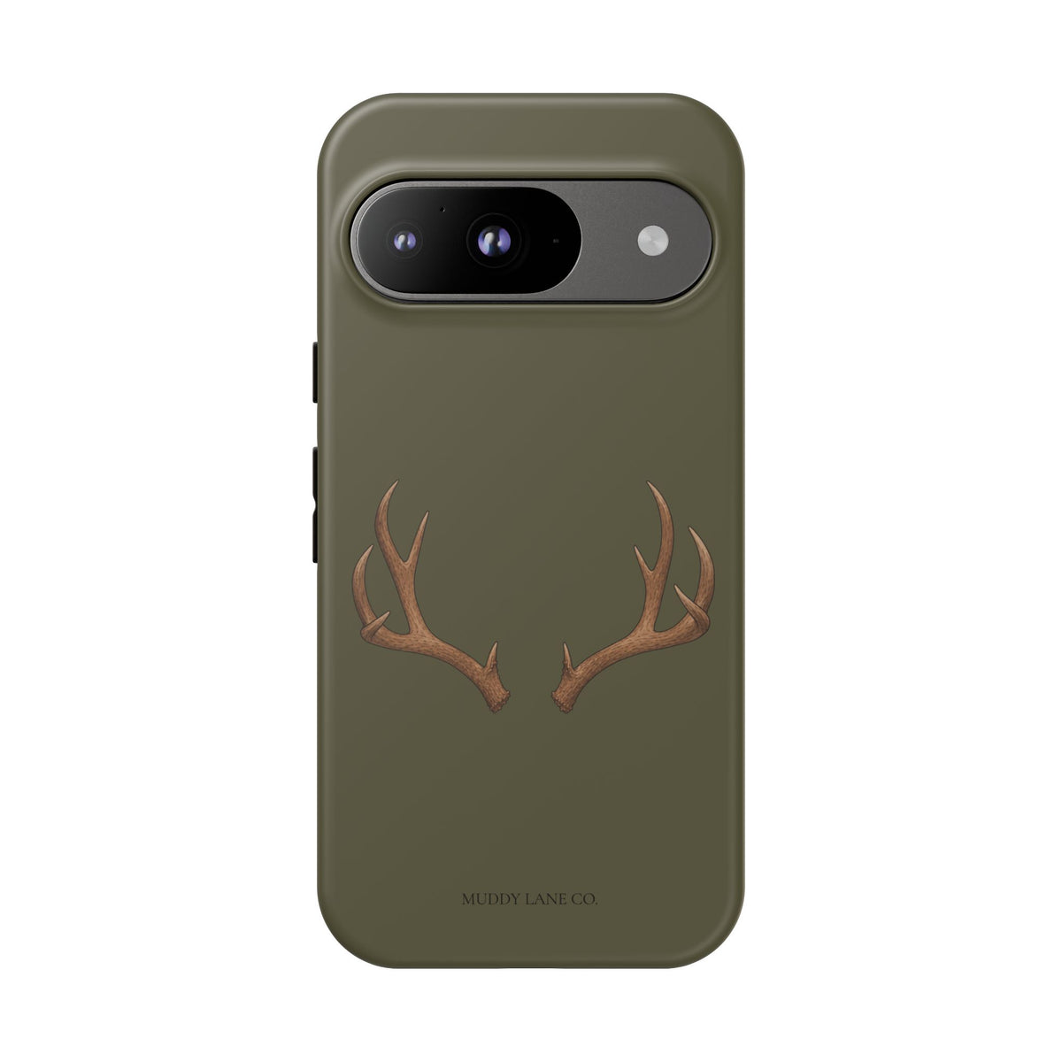 Antlers Tough Phone Case in Muddy Green Matte