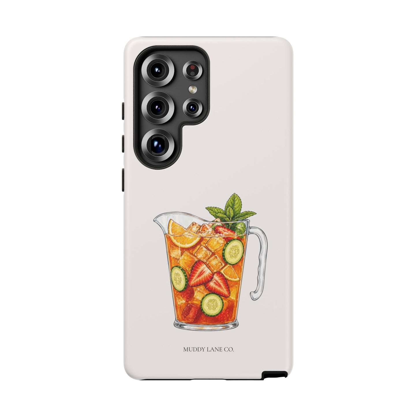 Summer Drink Jug Tough Phone Case in Warm Cream Matte
