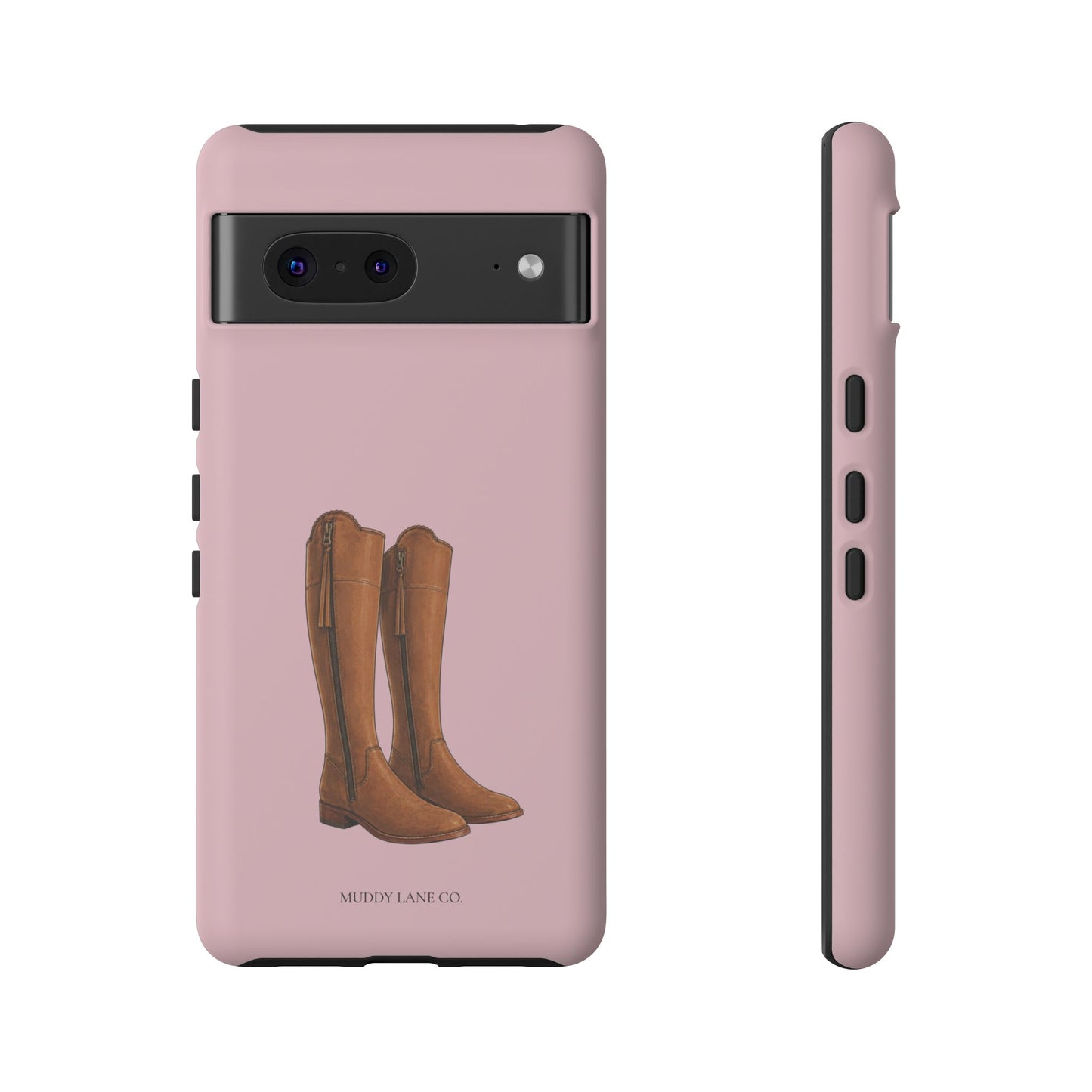 Riding Boots Tough Phone Case in Soft Rosette Pink Matte