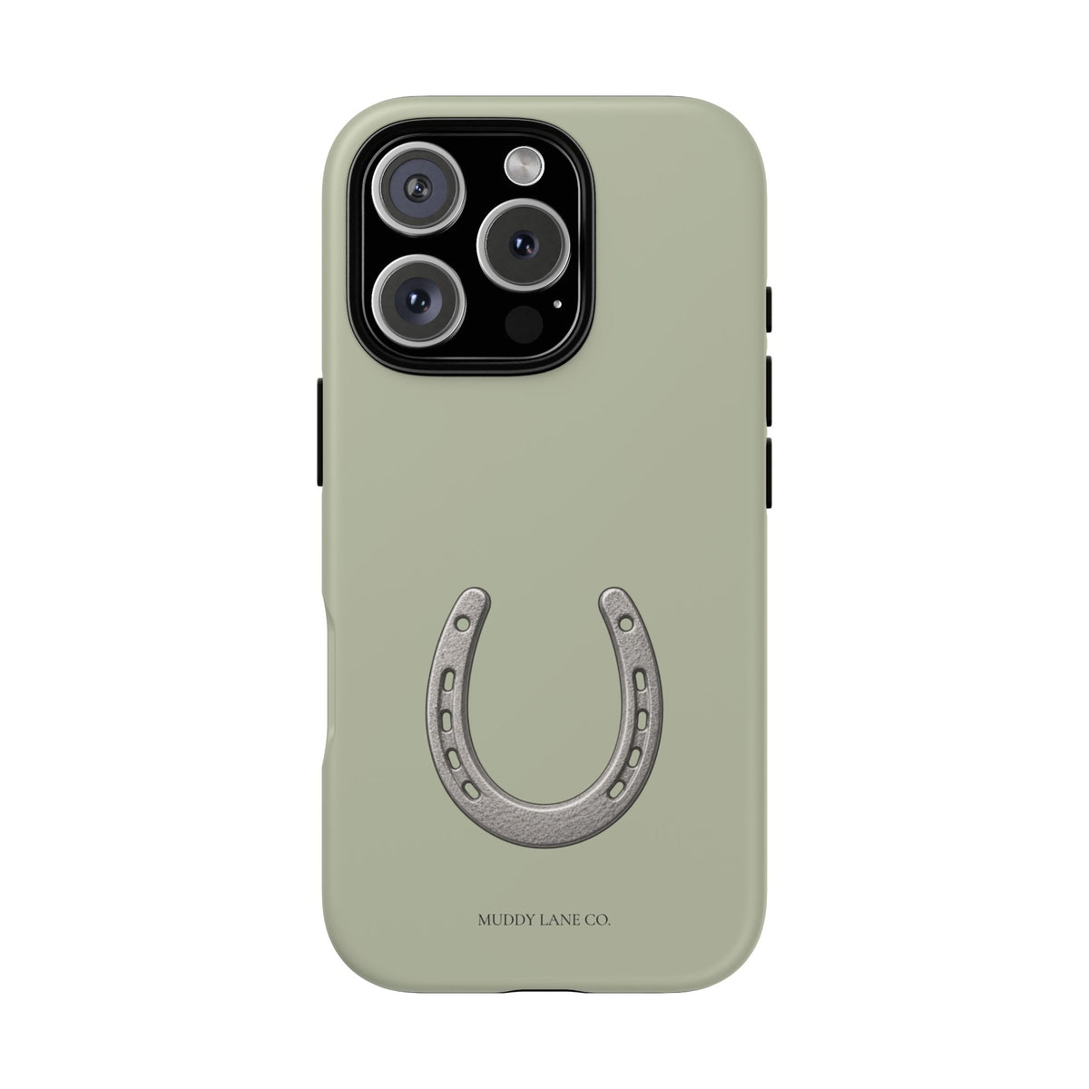 Horseshoe Tough Phone Case in Light Sage Matte