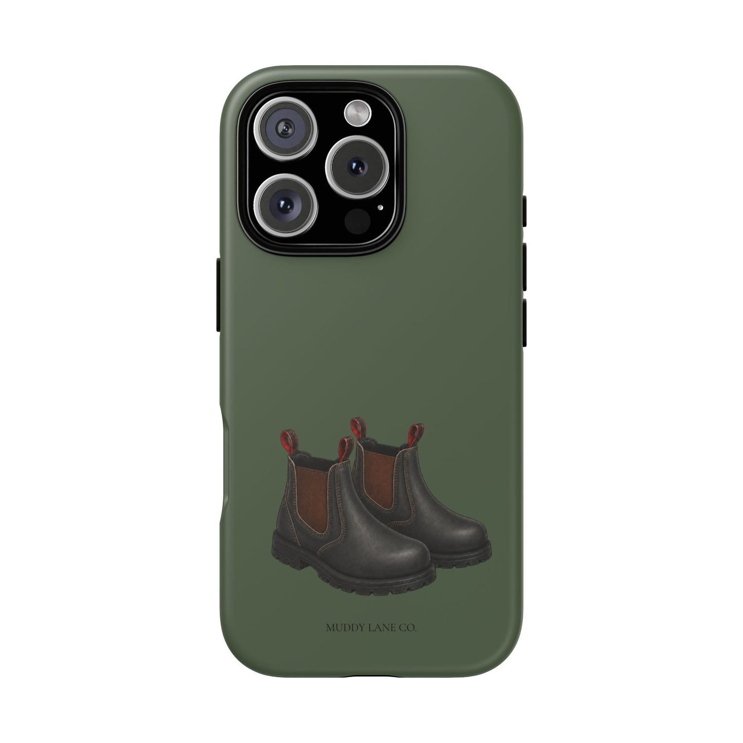 Yard Boots Tough Phone Case in Forest Green Matte