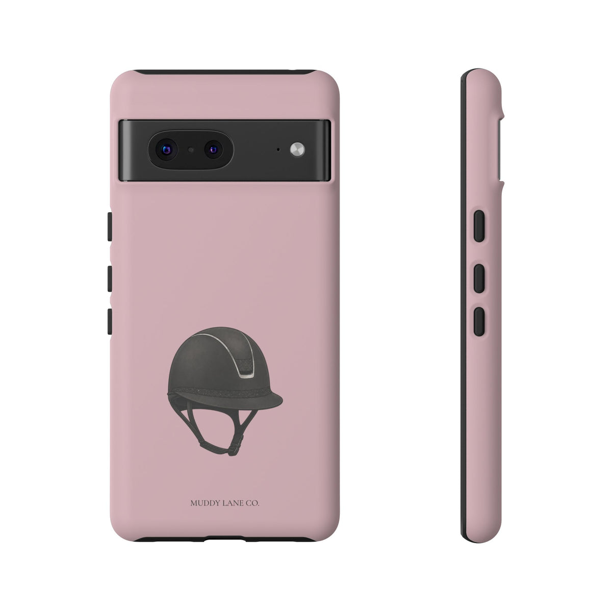 Riding Helmet Tough Phone Case in Soft Rosette Pink Matte