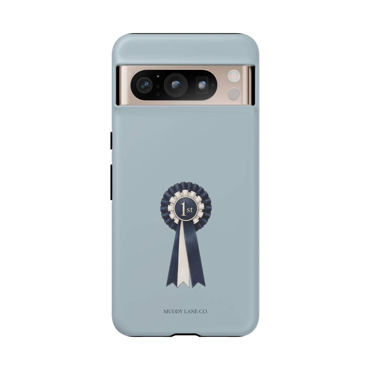 Rosette Tough Phone Case in Dusty Blue Matte