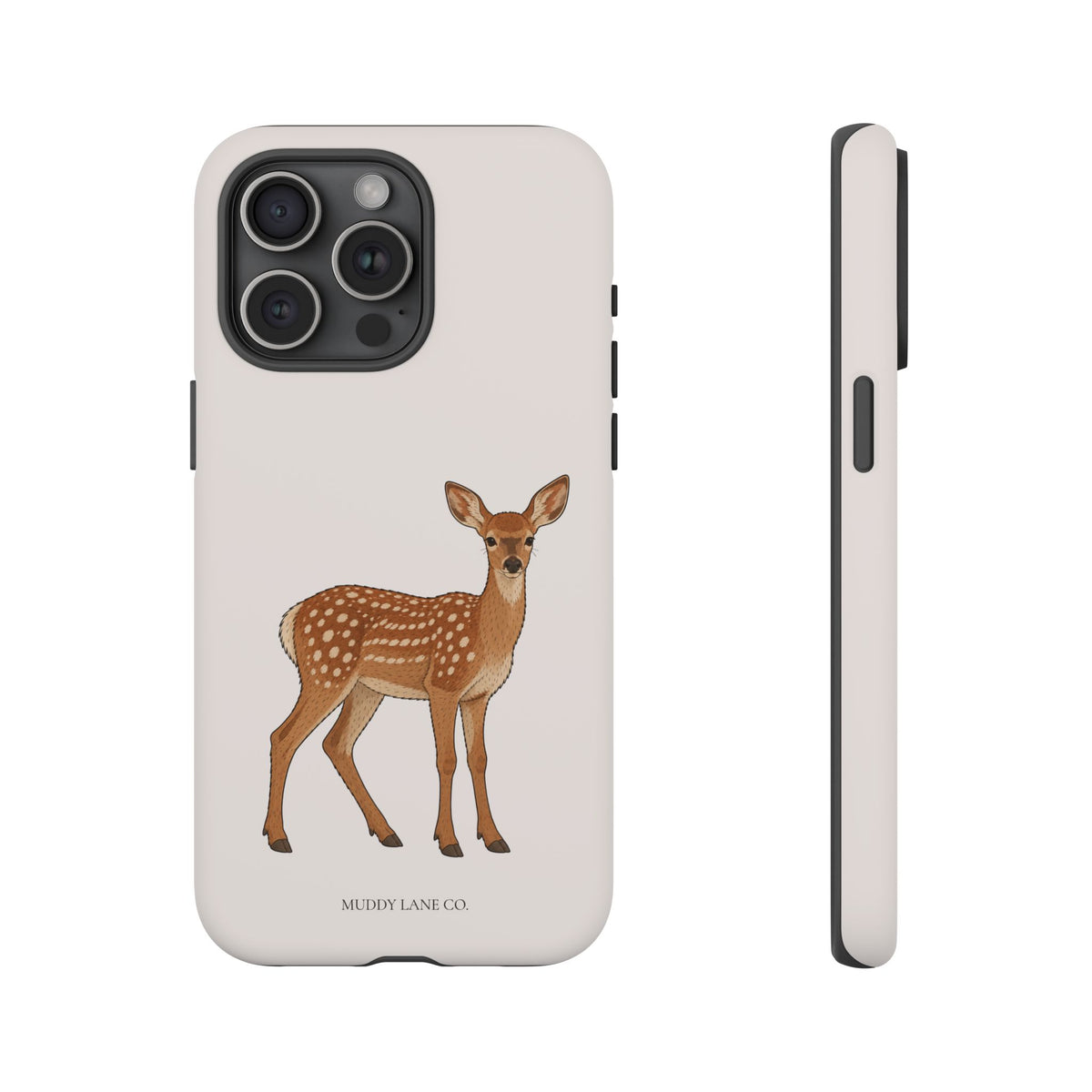 Fawn Tough Phone Case in Warm Cream Matte
