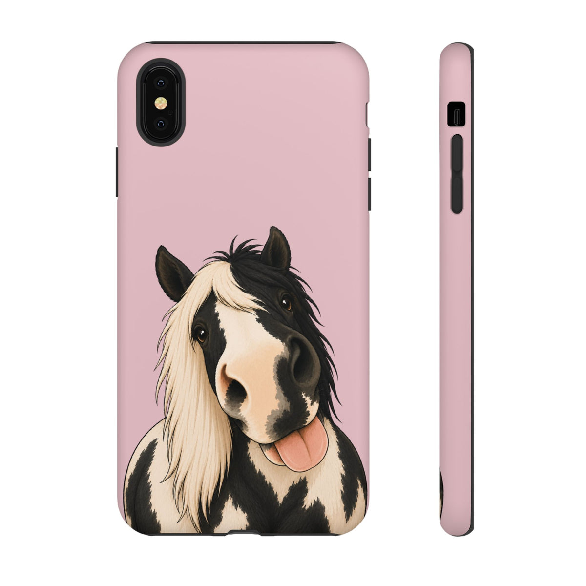 Cheeky Cob Tough Phone Case in Soft Rosette Pink Matte