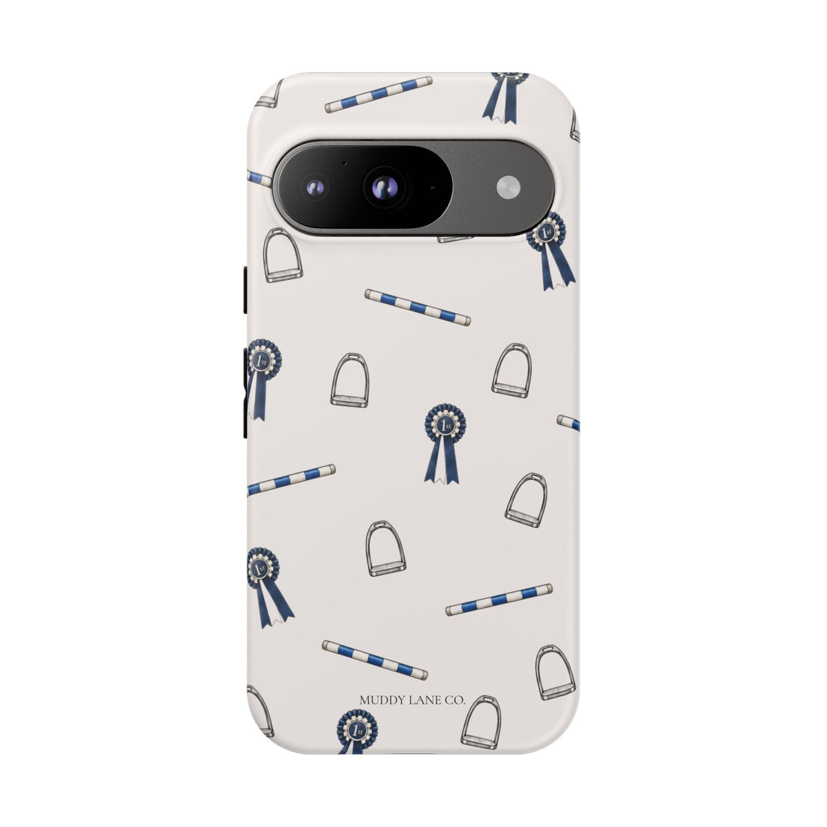 Show Day Pattern Tough Phone Case in Warm Cream Matte