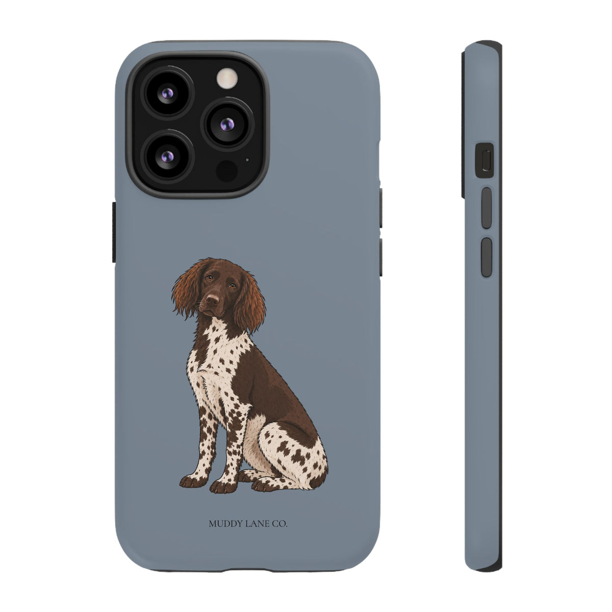 Spaniel Tough Phone Case in Smoke Blue Matte