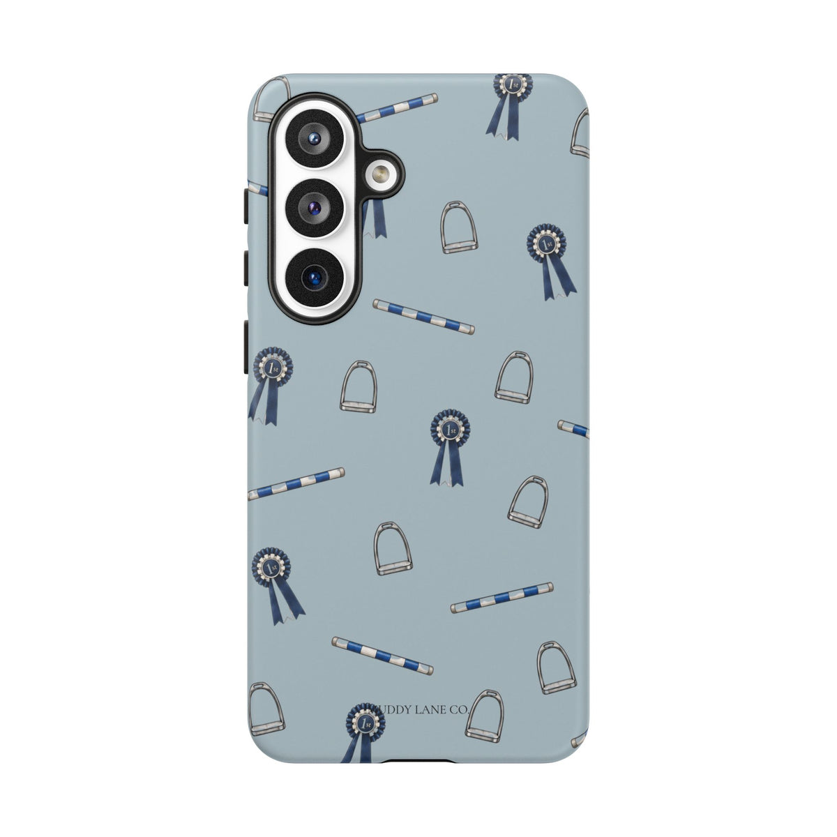 Show Day Pattern Tough Phone Case in Dusty Blue Matte