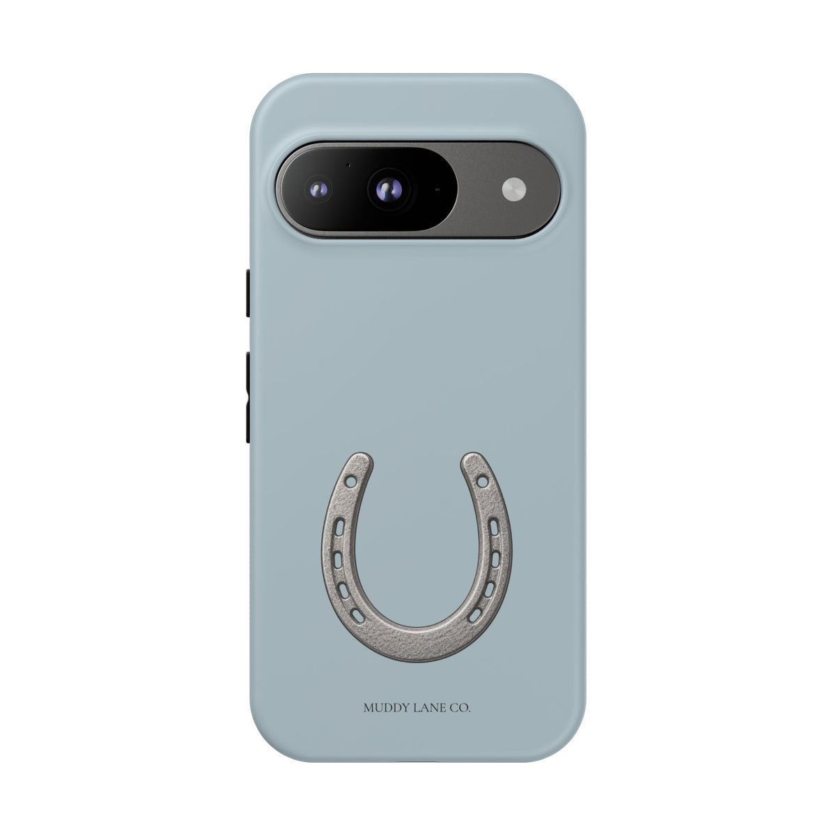 Horseshoe Tough Phone Case in Dusty Blue Matte