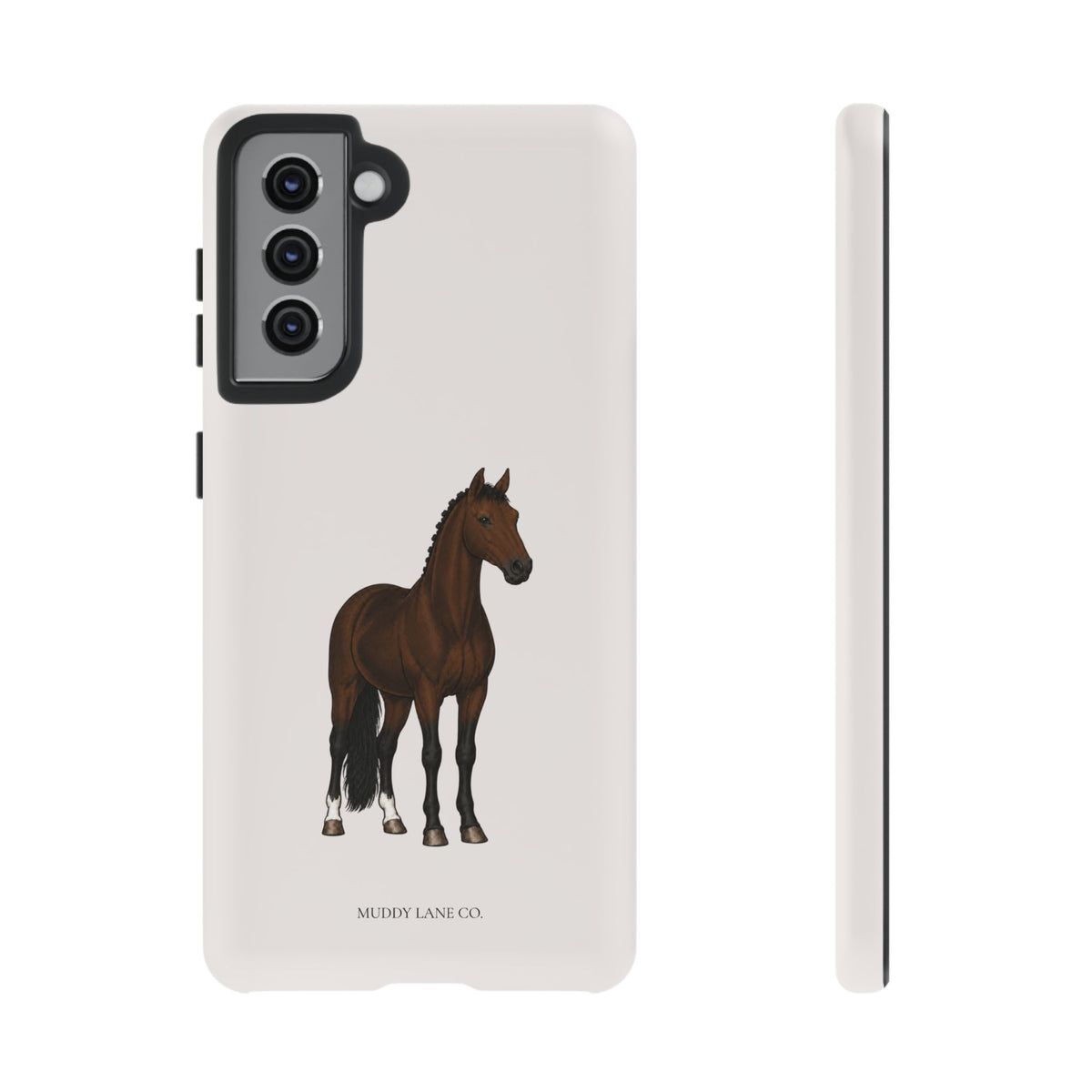 Bay Horse Tough Phone Case in Warm Cream Matte
