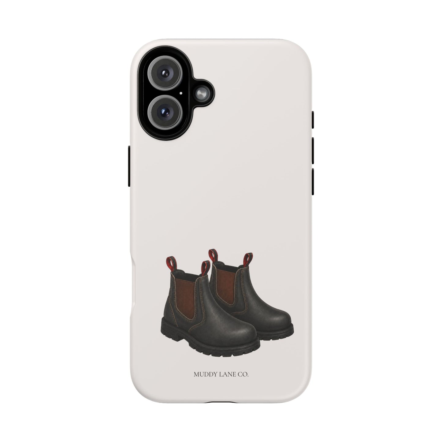 Yard Boots Tough Phone Case in Warm Cream Matte