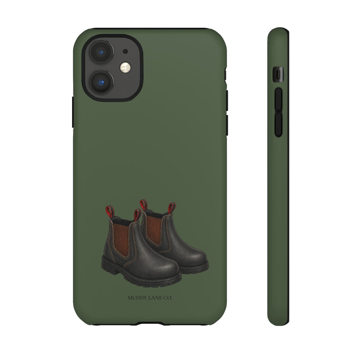 Yard Boots Tough Phone Case in Forest Green Matte