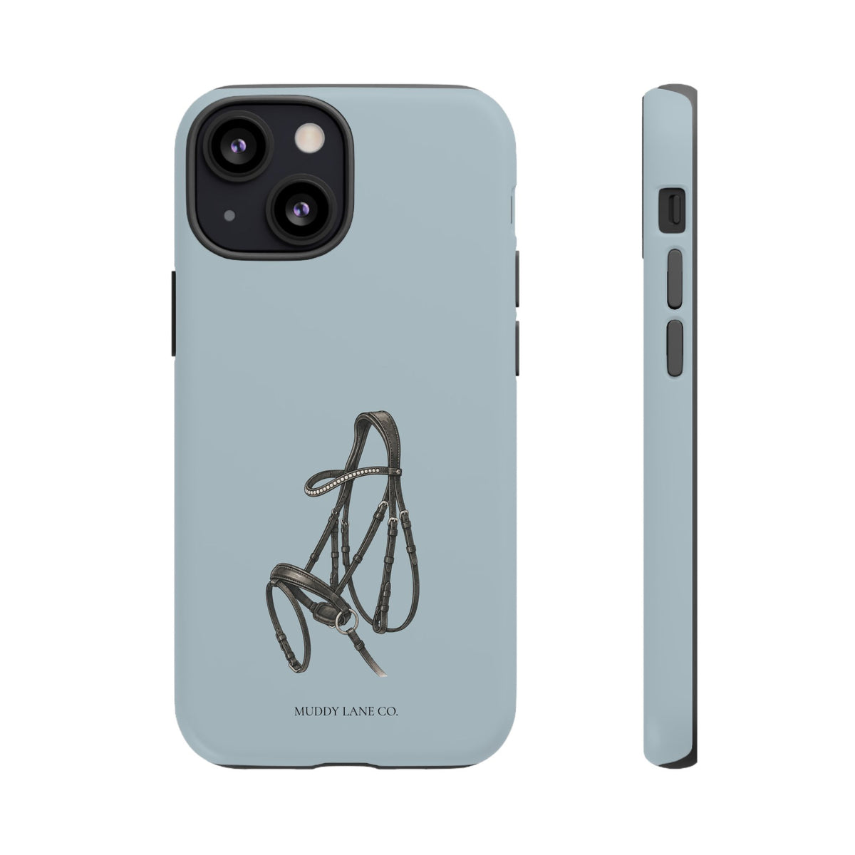Bridle Tough Phone Case in Dusty Blue Matte