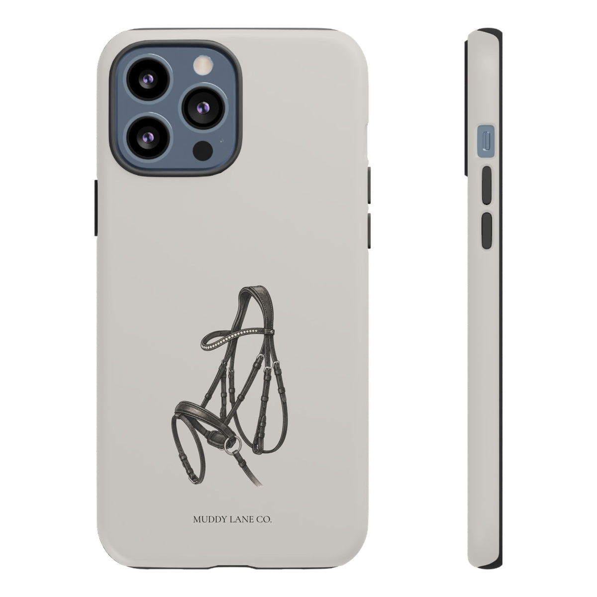 Bridle Tough Phone Case in Soft Grey Matte