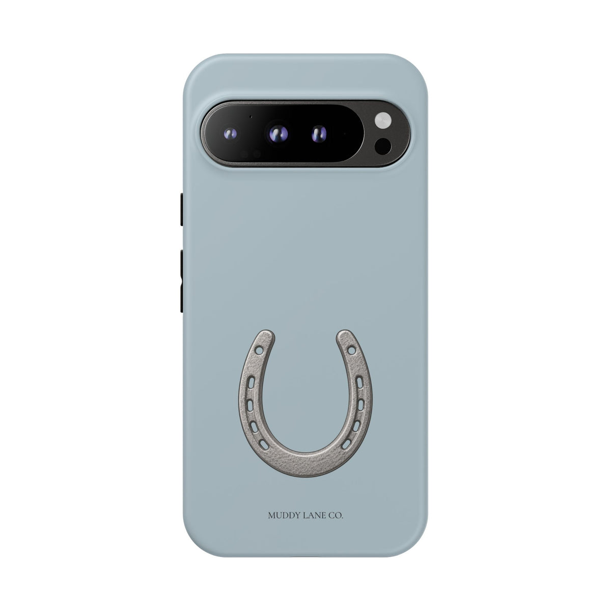 Horseshoe Tough Phone Case in Dusty Blue Matte