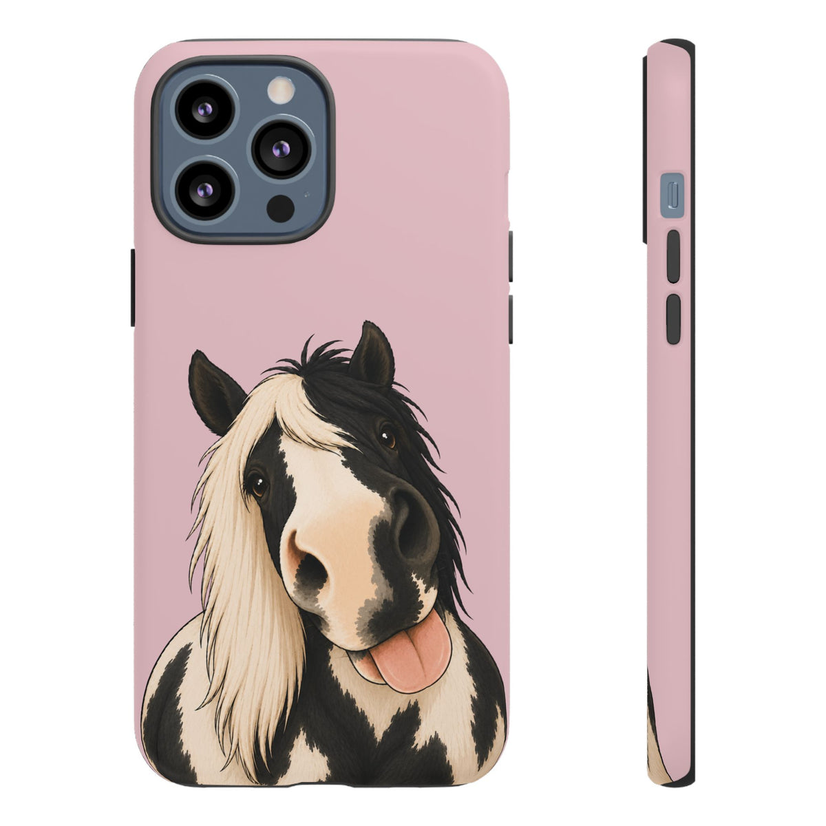 Cheeky Cob Tough Phone Case in Soft Rosette Pink Matte
