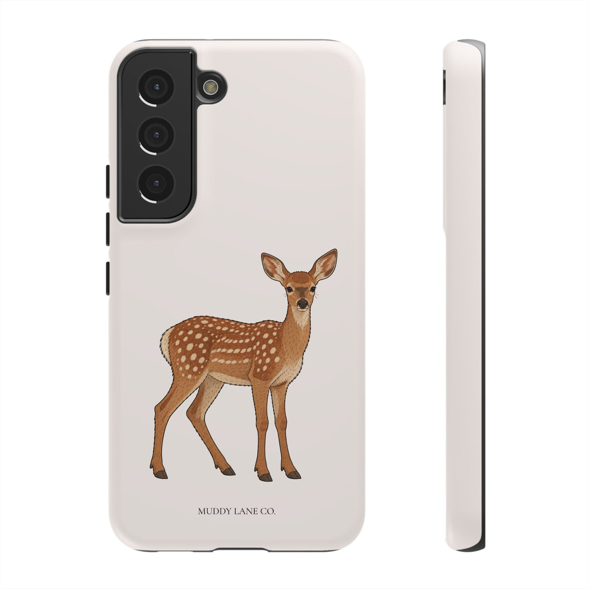 Fawn Tough Phone Case in Warm Cream Matte